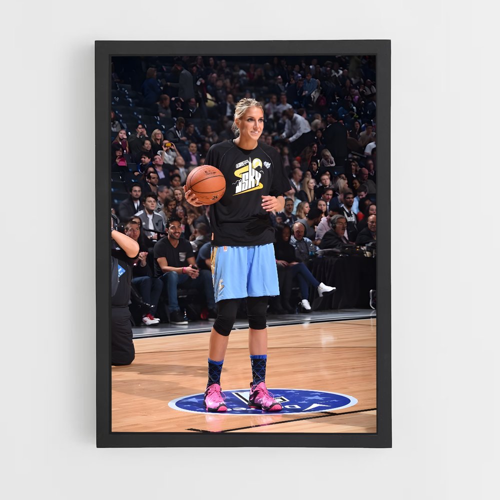 Poster En Action avec Elena – affiche Basketball (vue 2)